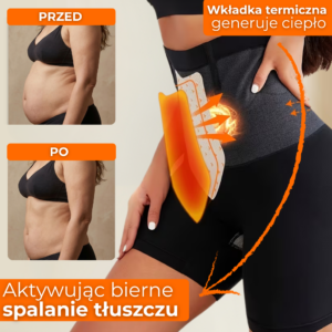 HeatSlim - bielizna kompresyjna z ukrytą wkładką termiczną wspierającą spalanie tłuszczu