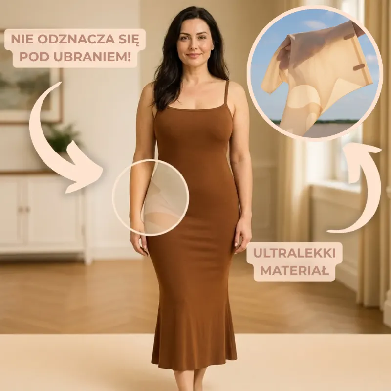Ultracienka bielizna modelująca Mimigo — niewidoczna pod sukienką